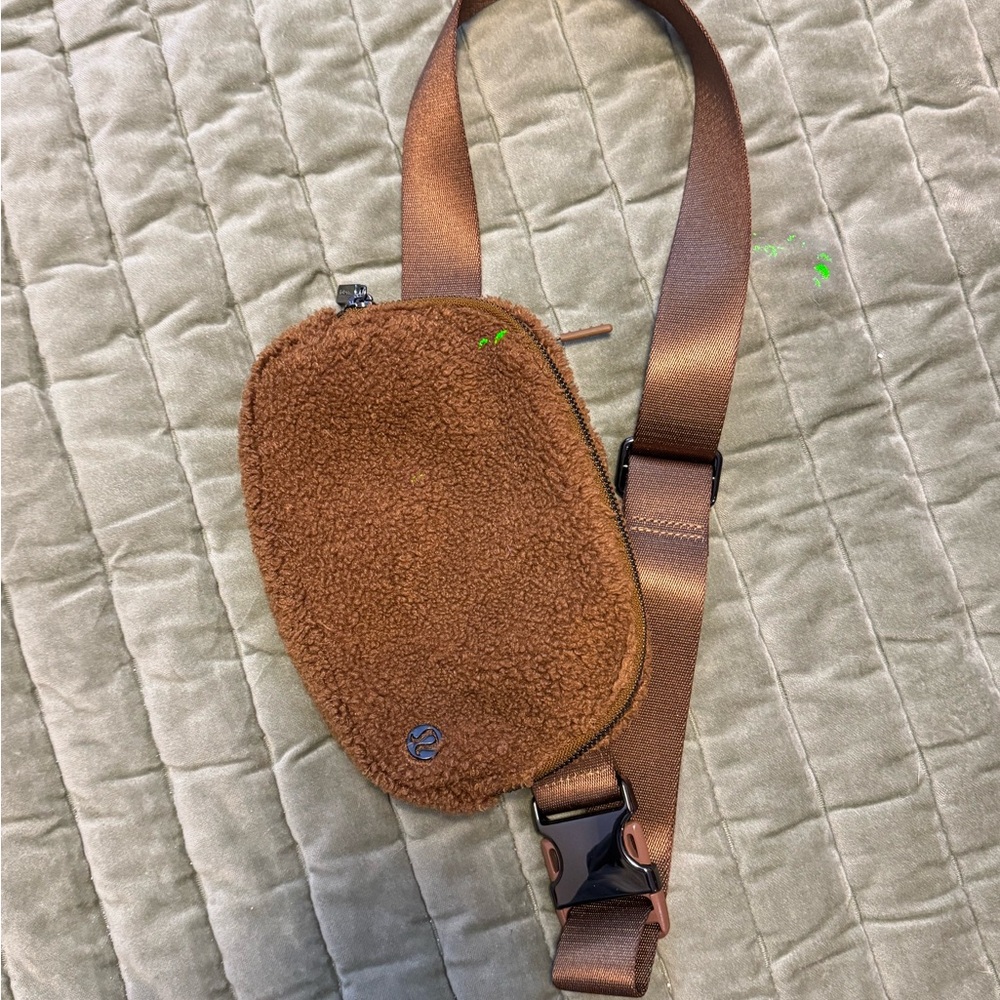 Lululemon Athletica Brown Plush Crossbody Bag